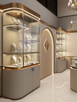 Design, manufacture, and installation of the shop: Cara Jewelry Shop, Soi Ramkhamhaeng 26/1, Bangkok.